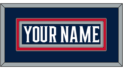 Columbus Nameplate - Home Navy Blue (2017-2022) - Signature Tier 2