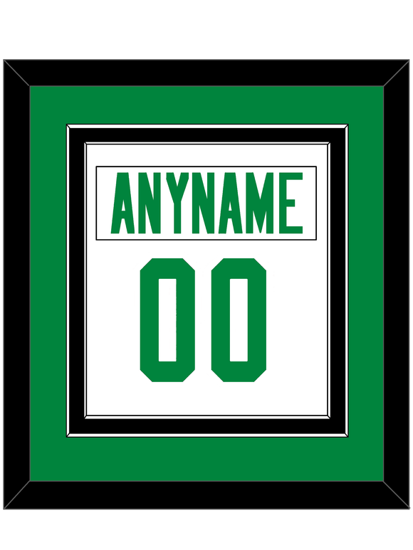 Dallas Nameplate & Number (Back) Combined - Road White - Double Mat 3