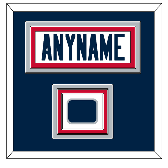 New England Nameplate & Jersey Logo Patch - Road White Jersey - Triple Mat 2