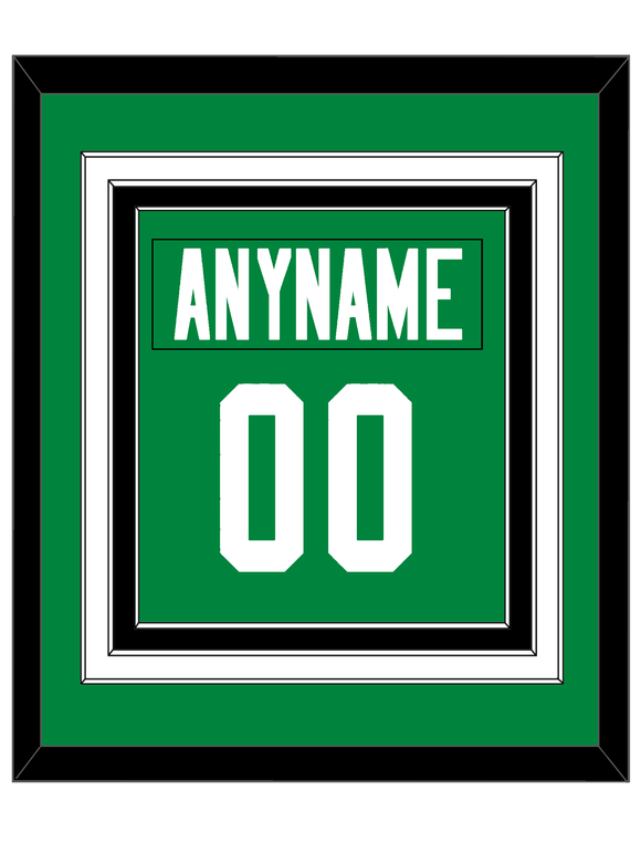 Dallas Nameplate & Number (Back) Combined - Home Green - Triple Mat 4