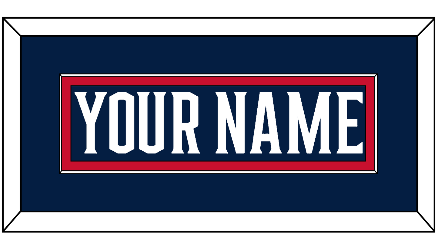 Columbus Nameplate - Home Navy Blue (2017-2022) - Essential Tier 2