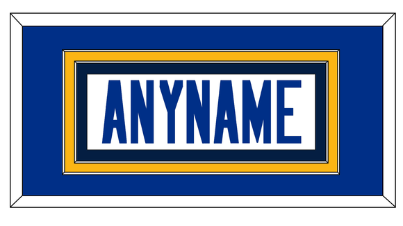 St. Louis Nameplate - Road White - Double Mat 3