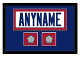 New York Nameplate With Super Bowl XXI & XXV Jersey Patches - Road White (1980-1988) - Single Mat 5