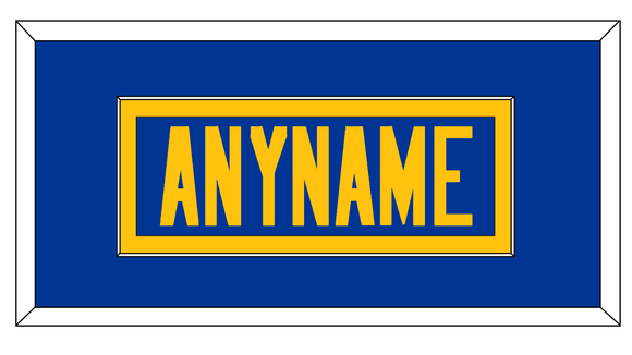 Los Angeles Nameplate - Alternate Royal Blue - Single Mat 2