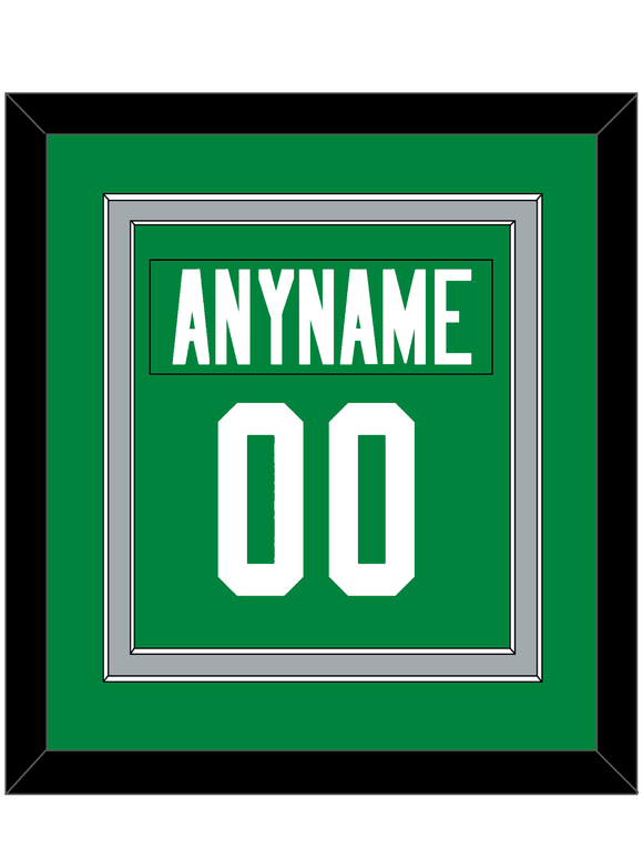 Dallas Nameplate & Number (Back) Combined - Home Green - Double Mat 4