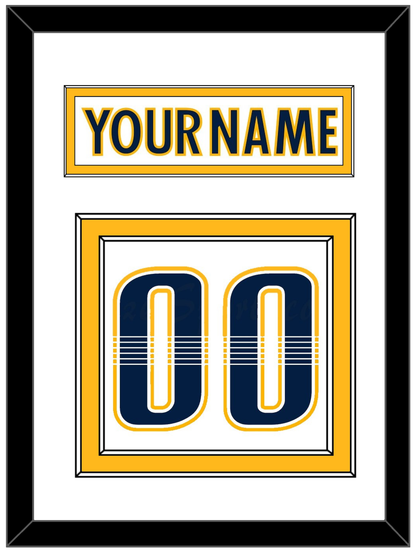 Nashville Nameplate & Number (Back) - Road White - Signature Tier 1