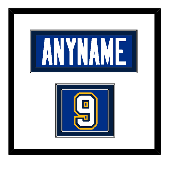 St. Louis Nameplate & Number (Shoulder) - Home Blue - Double Mat 2