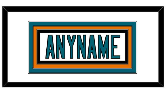 San Jose Nameplate - Road White (2017-2022) - Triple Mat 1