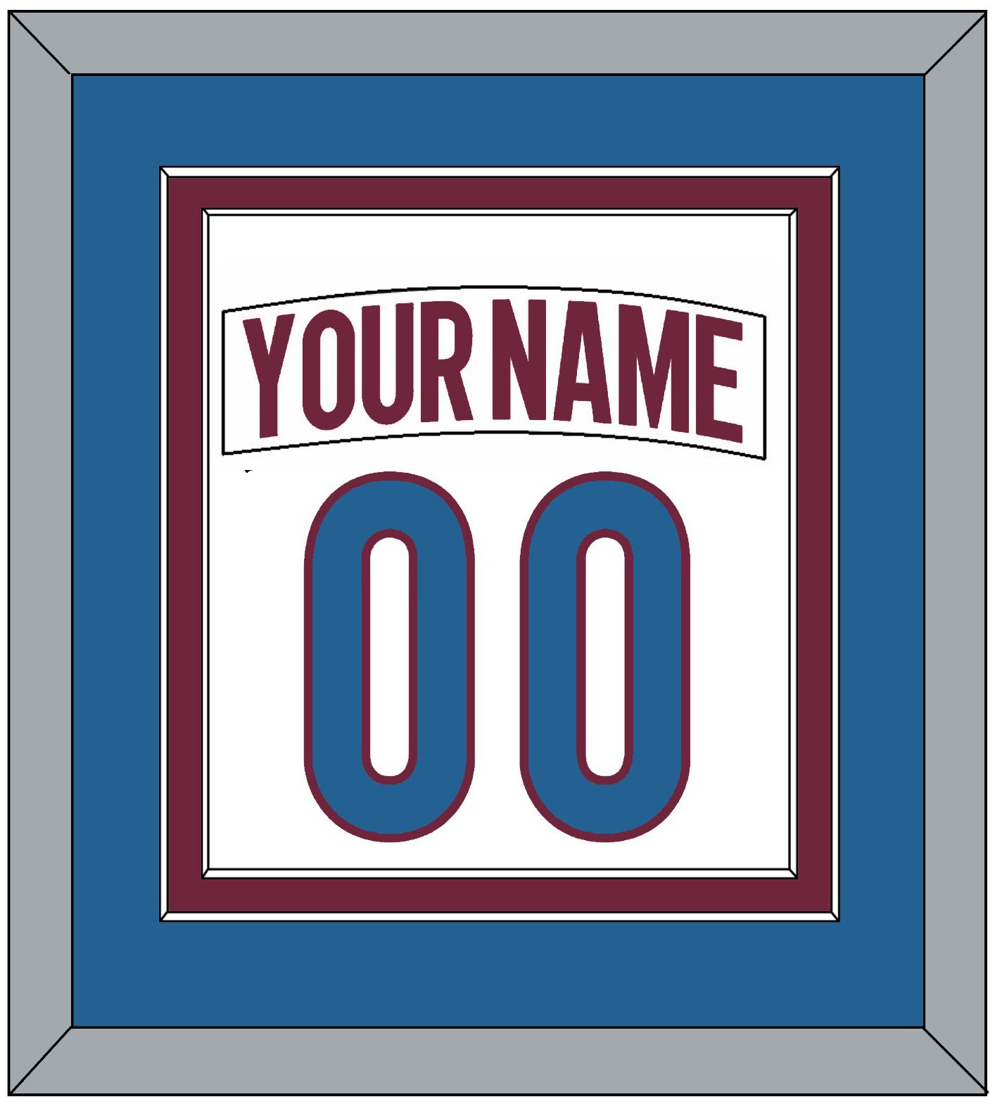 Colorado Nameplate & Number (Back) Combined - Road White - Signature Tier 4