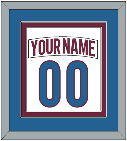 Colorado Nameplate & Number (Back) Combined - Road White - Signature Tier 4