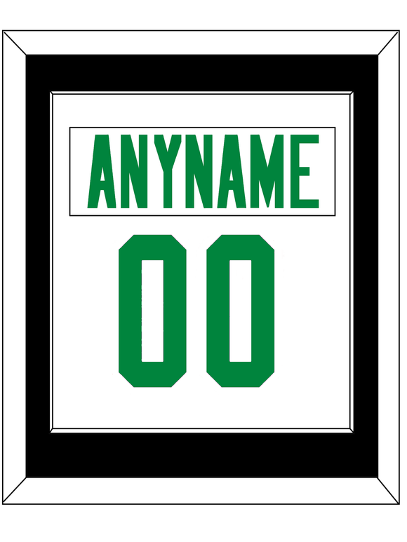 Dallas Nameplate & Number (Back) Combined - Road White - Single Mat 2