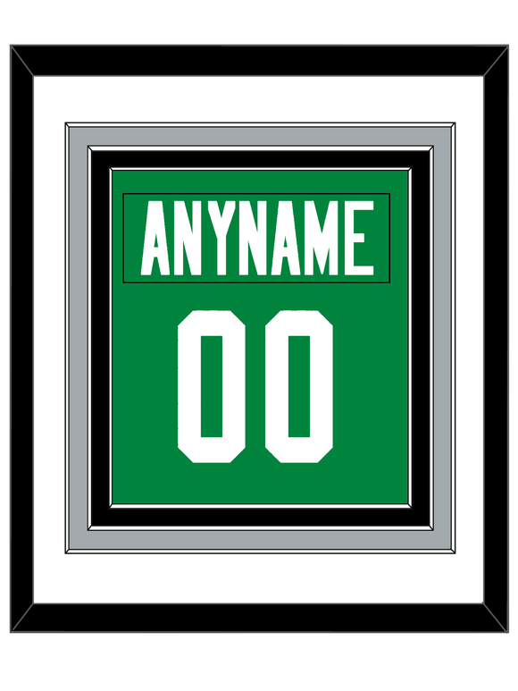 Dallas Nameplate & Number (Back) Combined - Home Green - Triple Mat 1