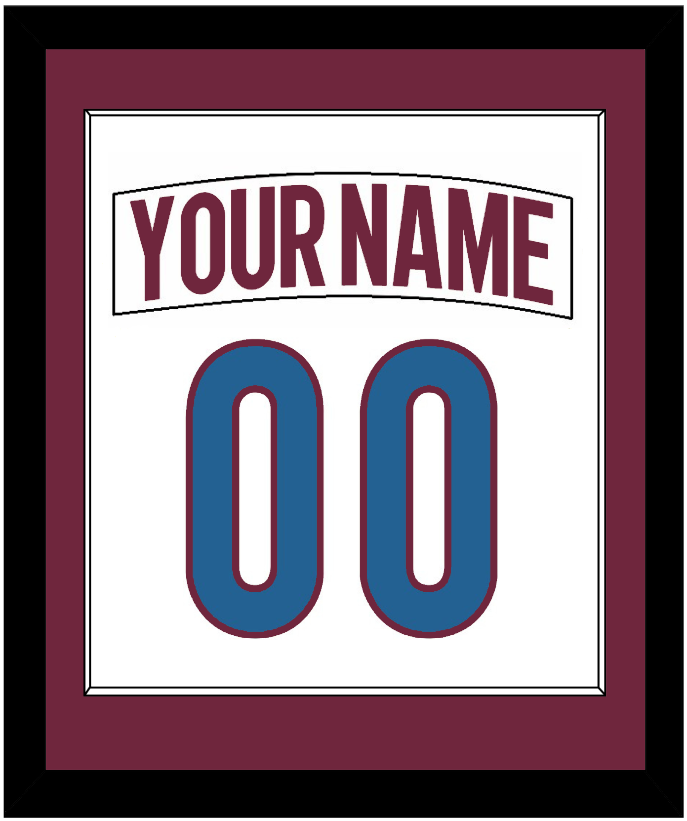 Colorado Nameplate & Number (Back) Combined - Road White - Essential Tier 1