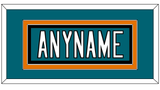 San Jose Nameplate - Home Teal (2017-2022) - Double Mat 2