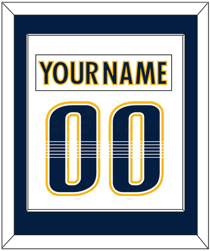 Nashville Nameplate & Number (Back) Combined - Road White - Essential Tier 2