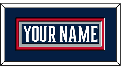 Columbus Nameplate - Home Navy Blue (2017-2022) - Signature Tier 2