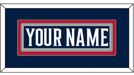 Columbus Nameplate - Home Navy Blue - Signature Tier 2