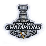 Pittsburgh Nameplate & Number (Back) Combined, With 3 Stanley Cup Champions Patches - Home Black - Triple Mat 2