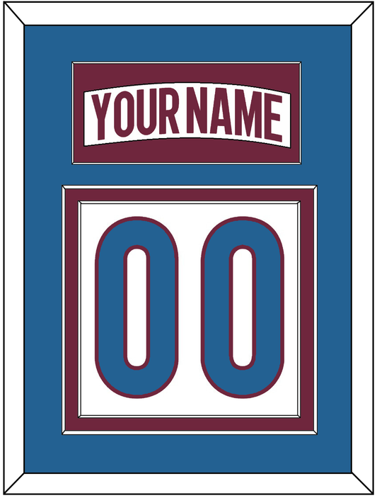 Colorado Nameplate & Number (Back) - Road White - Signature Tier 3