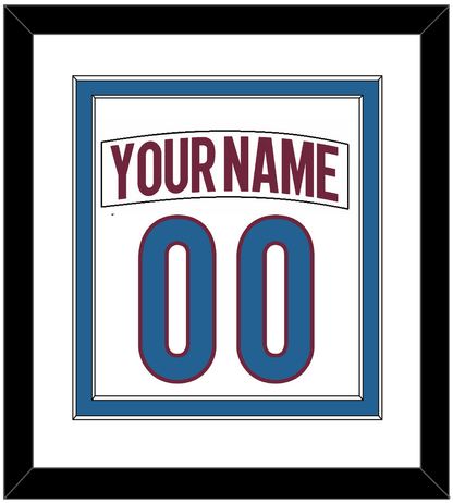 Colorado Nameplate & Number (Back) Combined - Road White - Signature Tier 2