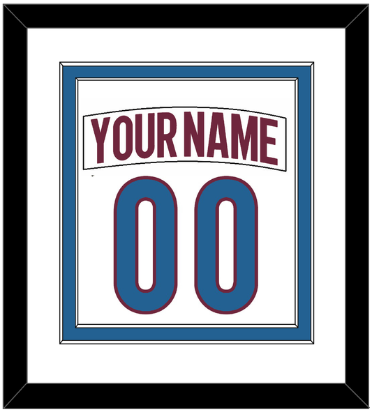 Colorado Nameplate & Number (Back) Combined - Road White - Signature Tier 2
