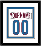 Colorado Nameplate & Number (Back) Combined - Road White - Double Mat 2