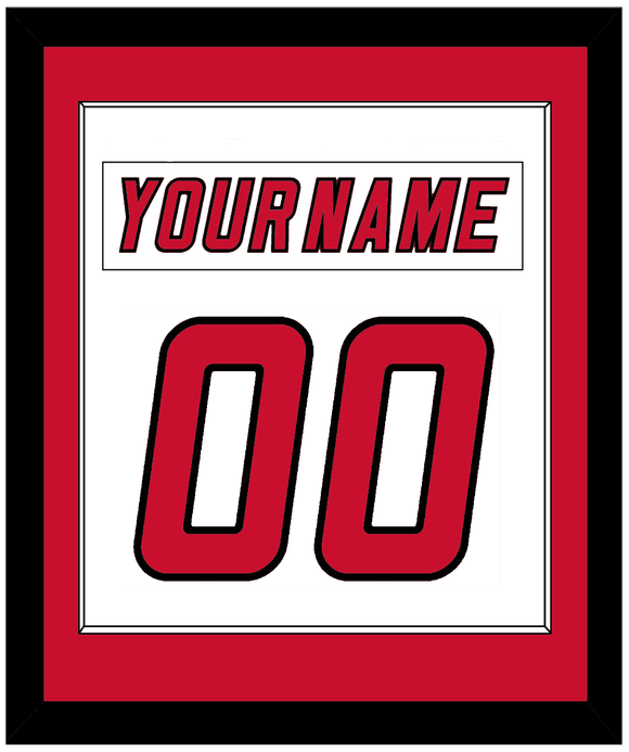 Carolina Nameplate & Number (Back) Combined - White Jersey (2000-2007) - Single Mat 1