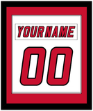 Carolina Nameplate & Number (Back) Combined - Road White (2007-2013) - Single Mat 1