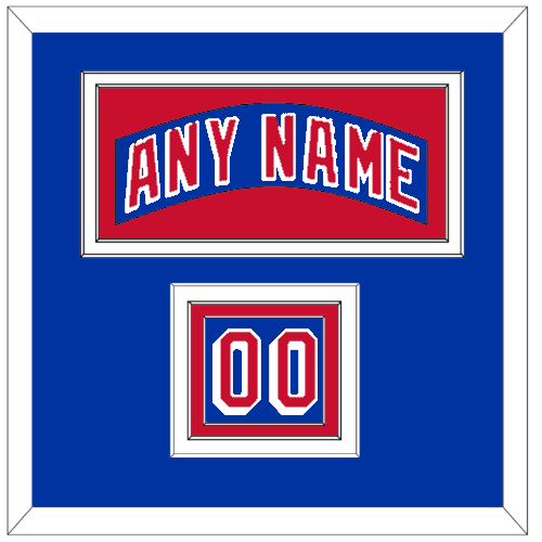 New York Nameplate & Number (Shoulder) - Home Blue - Triple Mat 2