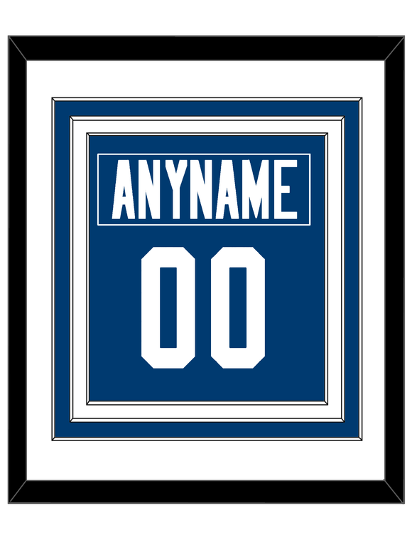 Indianapolis Nameplate & Number (Back) Combined - Home Blue - Triple Mat 1