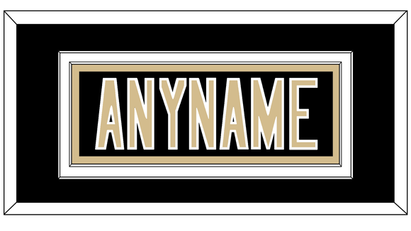 New Orleans Nameplate - Home Black - Double Mat 2