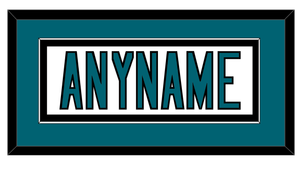 San Jose Nameplate - Road White (2017-2022) - Single Mat 1