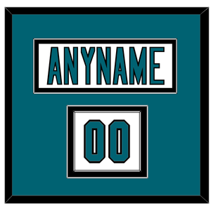 San Jose Nameplate & Number (Shoulder) - Road White (2017-2022) - Double Mat 1