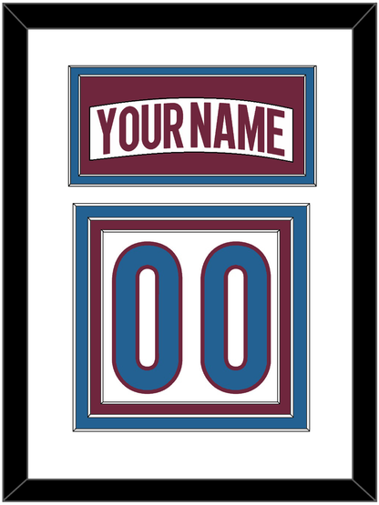 Colorado Nameplate & Number (Back) - Road White - Premier Tier 1