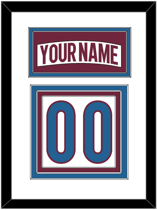 Colorado Nameplate & Number (Back) - Road White - Premier Tier 1