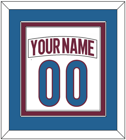 Colorado Nameplate & Number (Back) Combined - Road White - Signature Tier 4