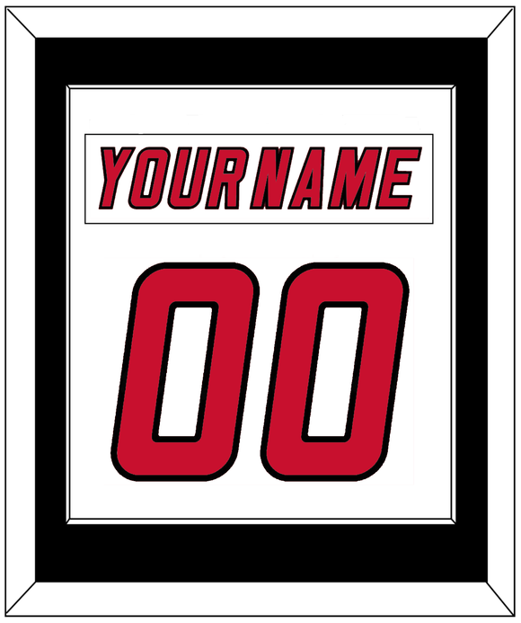Carolina Nameplate & Number (Back) Combined - White Jersey (2000-2007) - Single Mat 2
