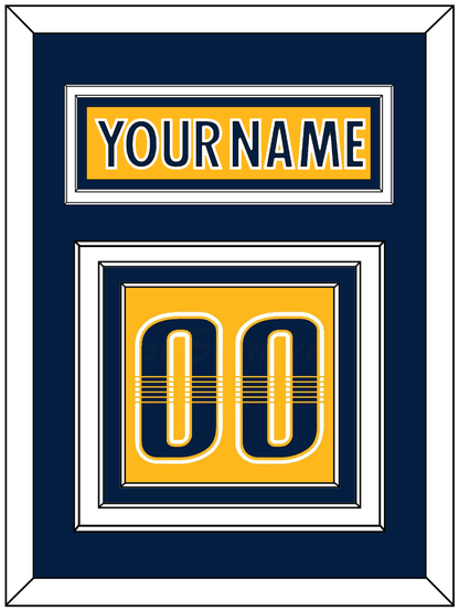 Nashville Nameplate & Number (Back) - Home Gold - Premier Tier 3
