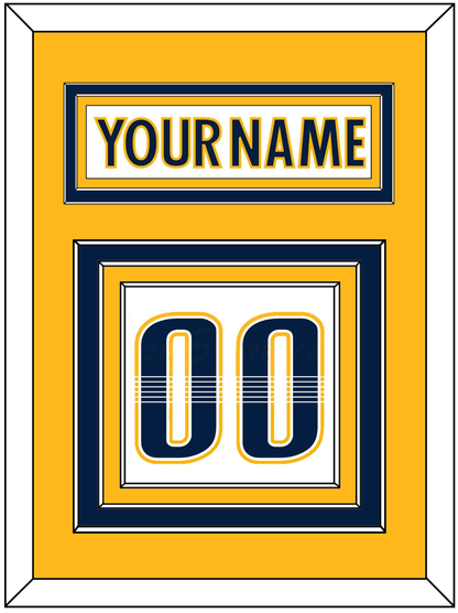 Nashville Nameplate & Number (Back) - Road White - Premier Tier 2