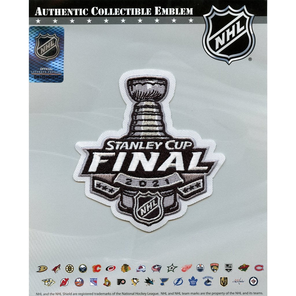 Tampa Bay Nameplate & Number (Shoulder) With 2020 Or 2021 Stanley Cup Finals Patch & Jersey Logo Patch - Road White - Signature Tier 2