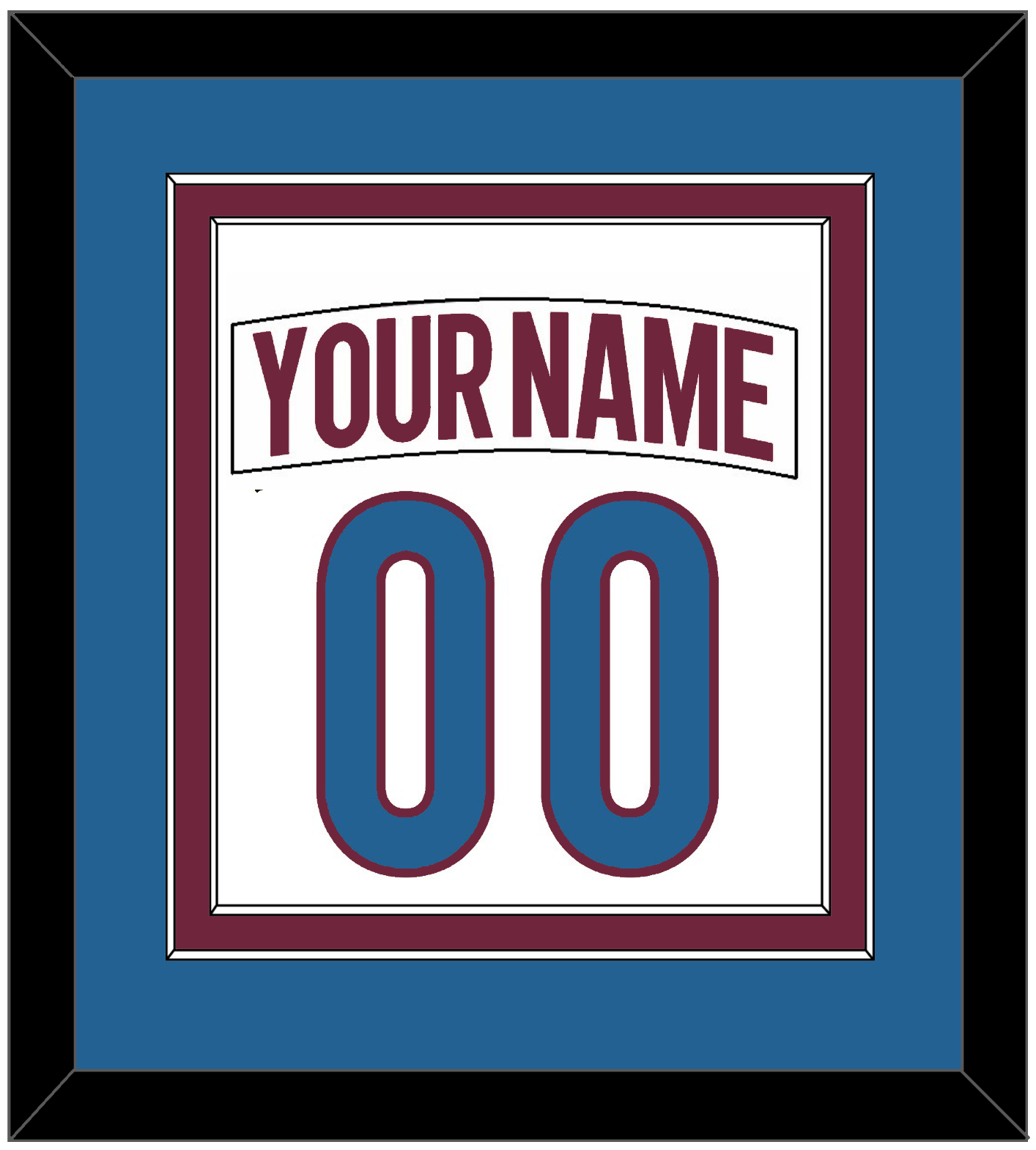 Colorado Nameplate & Number (Back) Combined - Road White - Signature Tier 4