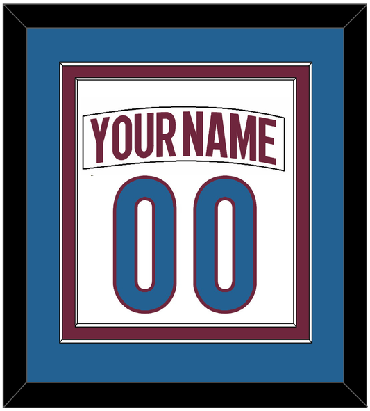 Colorado Nameplate & Number (Back) Combined - Road White - Signature Tier 4