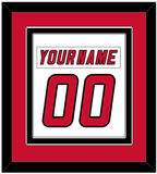 Carolina Nameplate & Number (Back) Combined - Home/Road White (2000-2007) - Double Mat 2