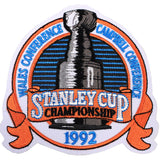 Pittsburgh Number (Back) & Stanley Cup Finals Patch - Road Black (1988-1992) - Triple Mat 3