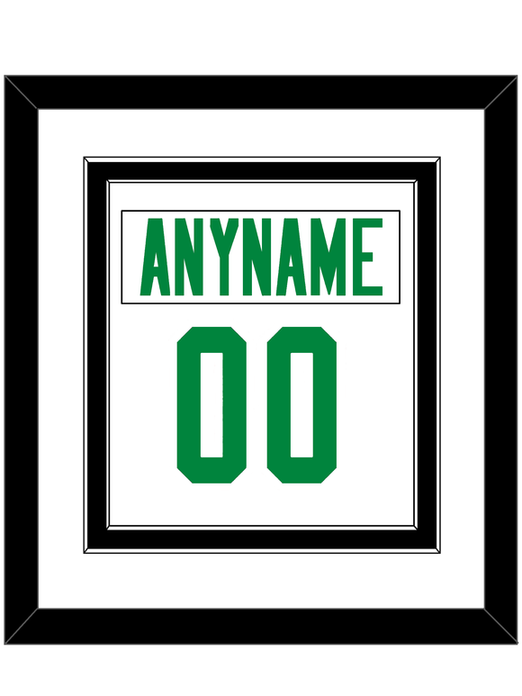 Dallas Nameplate & Number (Back) Combined - Road White - Double Mat 2