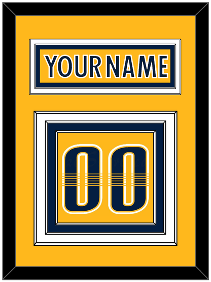 Nashville Nameplate & Number (Back) - Home Gold - Premier Tier 2