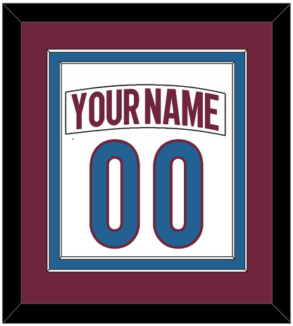 Colorado Nameplate & Number (Back) Combined - Road White - Signature Tier 3