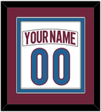 Colorado Nameplate & Number (Back) Combined - Road White - Double Mat 3