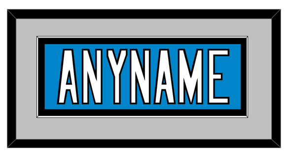 Carolina Nameplate - Home Blue - Single Mat 3