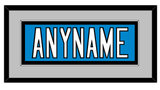 Carolina Nameplate - Home Blue - Single Mat 3